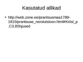 Suur Prantsuse revolutsioon 1789-1799 #10