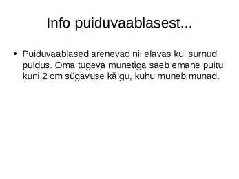 Puiduvaablane #3