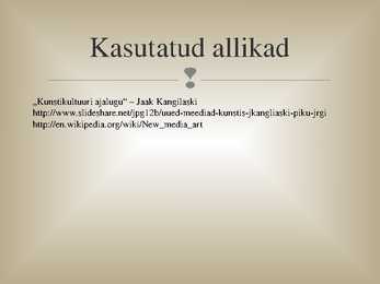 Uued meediad kunstis #28
