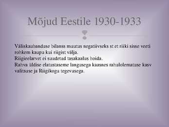 Eesti majandus aastatel 1930-1940 #4