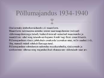 Eesti majandus aastatel 1930-1940 #6