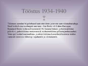 Eesti majandus aastatel 1930-1940 #7