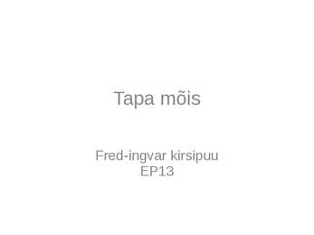 Tapa mõis