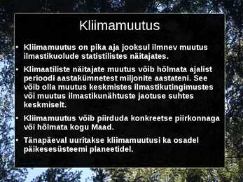 Kliima ja selle muutus #4