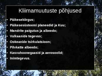 Kliima ja selle muutus #6