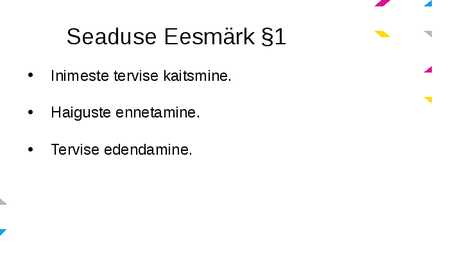 Rahvatervise seadus #3