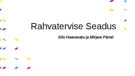Rahvatervise seadus