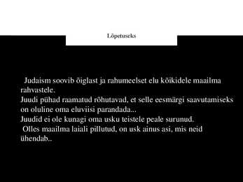 Faktid juutide elust ja usust #11