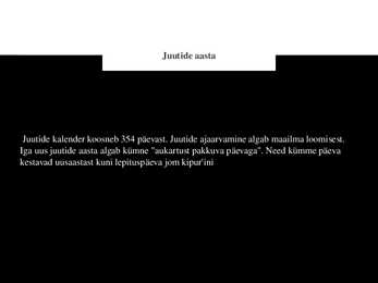 Faktid juutide elust ja usust #7
