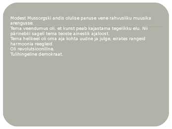 Modest Mussorgski #3
