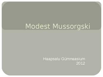 Modest Mussorgski