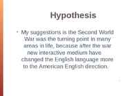 English Lexicology #5