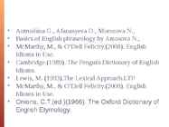 English Lexicology #9