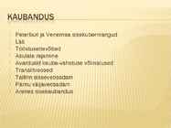 Majandus ja linnad #5