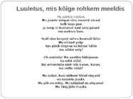 Betti Alveri luulekogu ülevaade #6