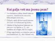 Vee tarbimise tähtsus #4