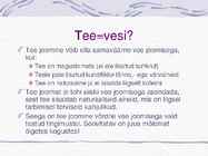 Vee tarbimise tähtsus #8