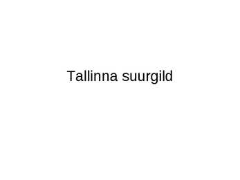 Tallinna suurgild
