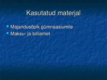 Valitsus ja riigieelarve #9