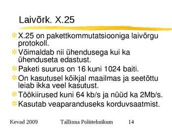 Arvutivõrkude alused #14