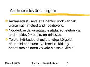 Arvutivõrkude alused #3