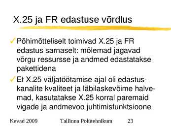 Arvutivõrkude alused #23