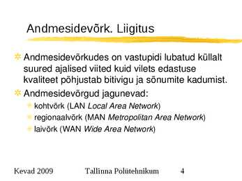 Arvutivõrkude alused #4