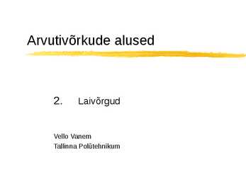 Arvutivõrkude alused #6