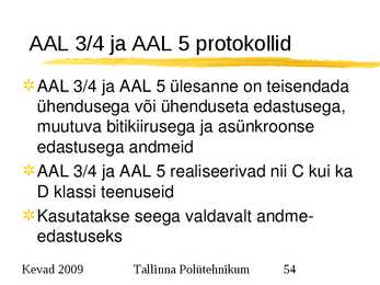 Arvutivõrkude alused #54