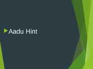 Esitlus Aadu Hindist