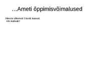 Karjääriõpetuse iseseisev töö arvutiga #3