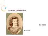 Luuletaja Lydia Koidula kirjandus