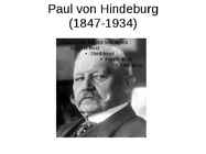 Paul von Hindenburg