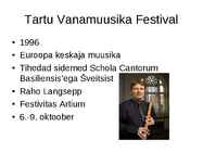 Vanamuusika Festivalid #3