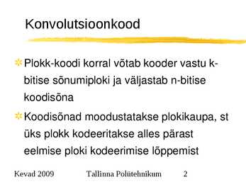Sidesüsteemid ja võrgud #2