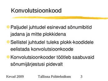 Sidesüsteemid ja võrgud #3