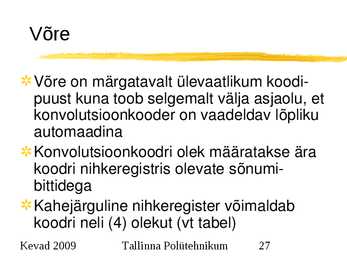 Sidesüsteemid ja võrgud #27