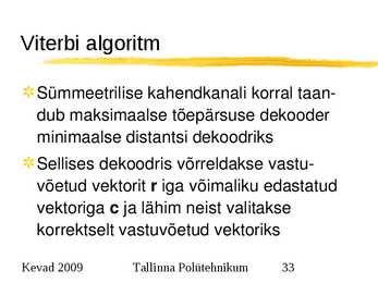Sidesüsteemid ja võrgud #33