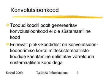 Sidesüsteemid ja võrgud #9