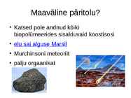 Elu areng Maal #8