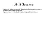 Lümfi ülesanded ja lümfiringe organismis #12