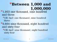 Numbers In English #4