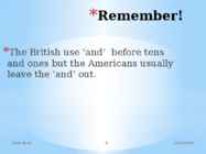Numbers In English #9
