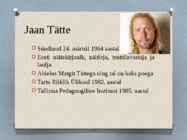 Lauldav luule ja Jaan Tätte #7