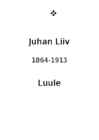 Juhan Liiv ja tema luule