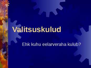 Valitsuskulud
