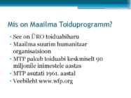 Maailma Toiduprogramm #2