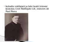 Kultuurielu Eestis kahe maailmasõja vahelisel ajal #3