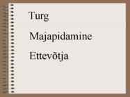 Turumajandus ehk vabaettevõtlus