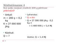 Soojusnähtusi iseloomustavad suurused #16